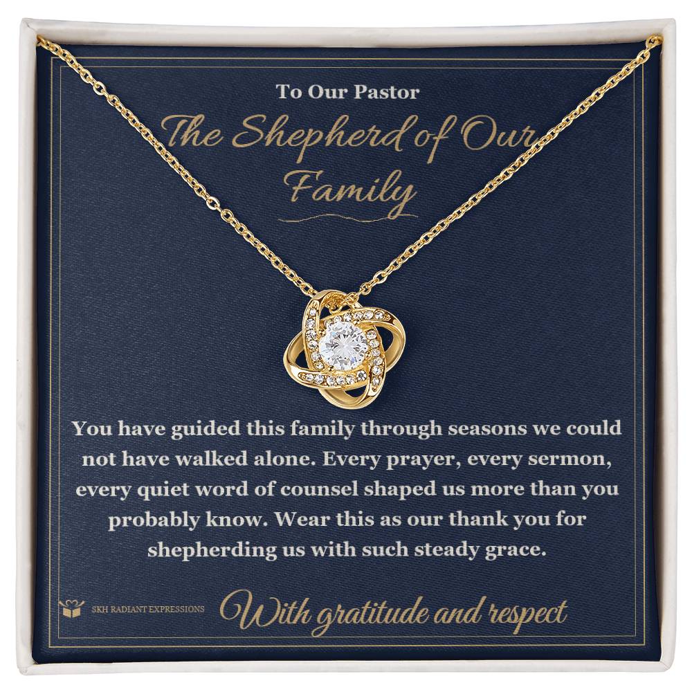 What does a Love Knot Necklace mean - gift for pastor