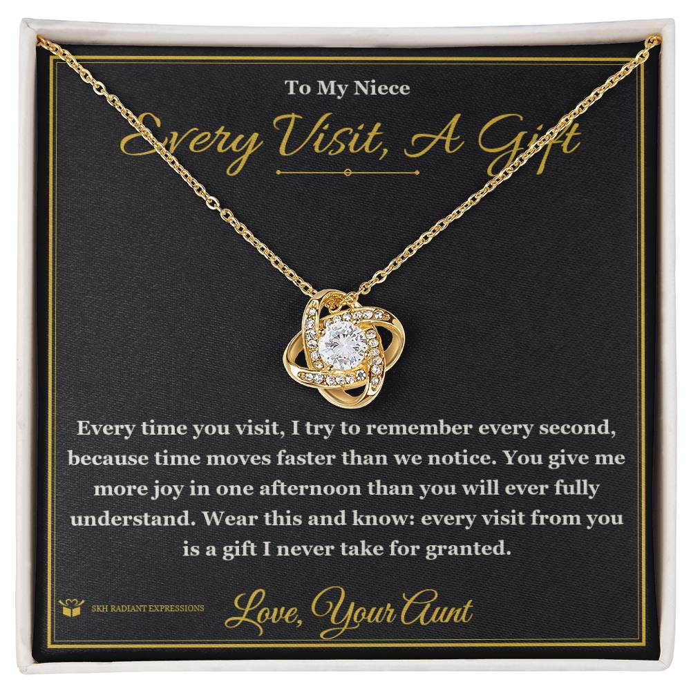 What does a Love Knot Necklace mean - gift for niece