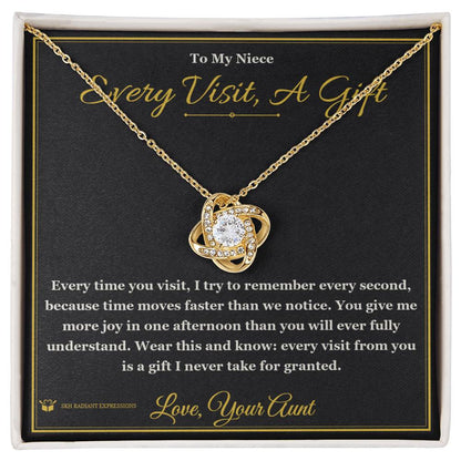What does a Love Knot Necklace mean - gift for niece