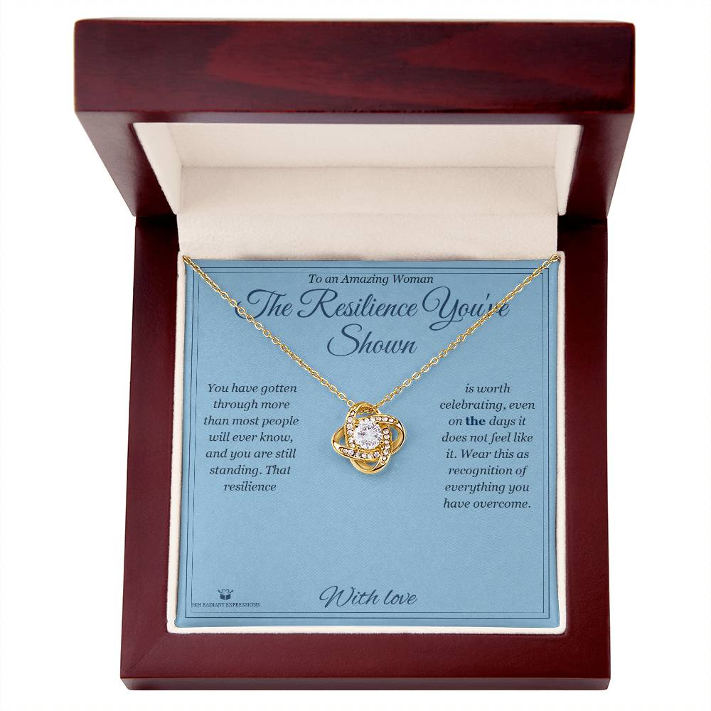The Resilience You've Shown - Love Knot Necklace for Her