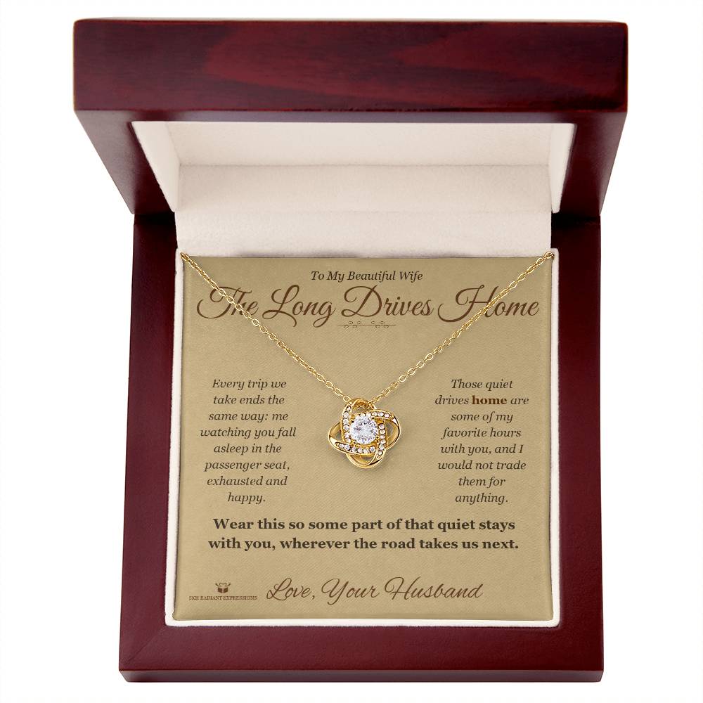 The Long Drives Home - Love Knot Necklace for Wife
