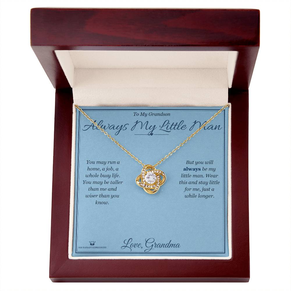 Always My Little Man - Love Knot Necklace for Grandson