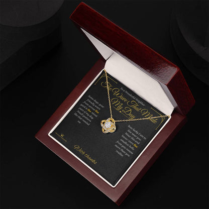 Love Knot Necklace - The Wave That Made My Day
