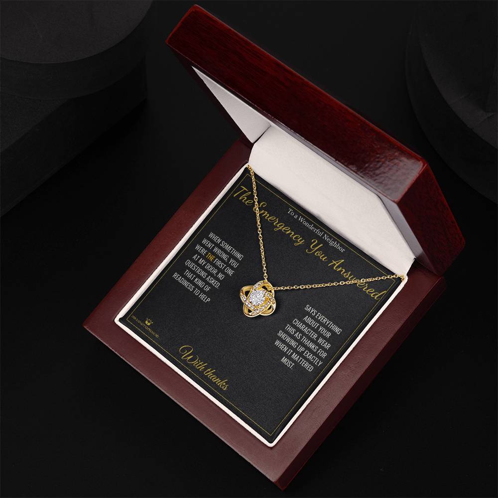 Love Knot Necklace - The Emergency You Answered