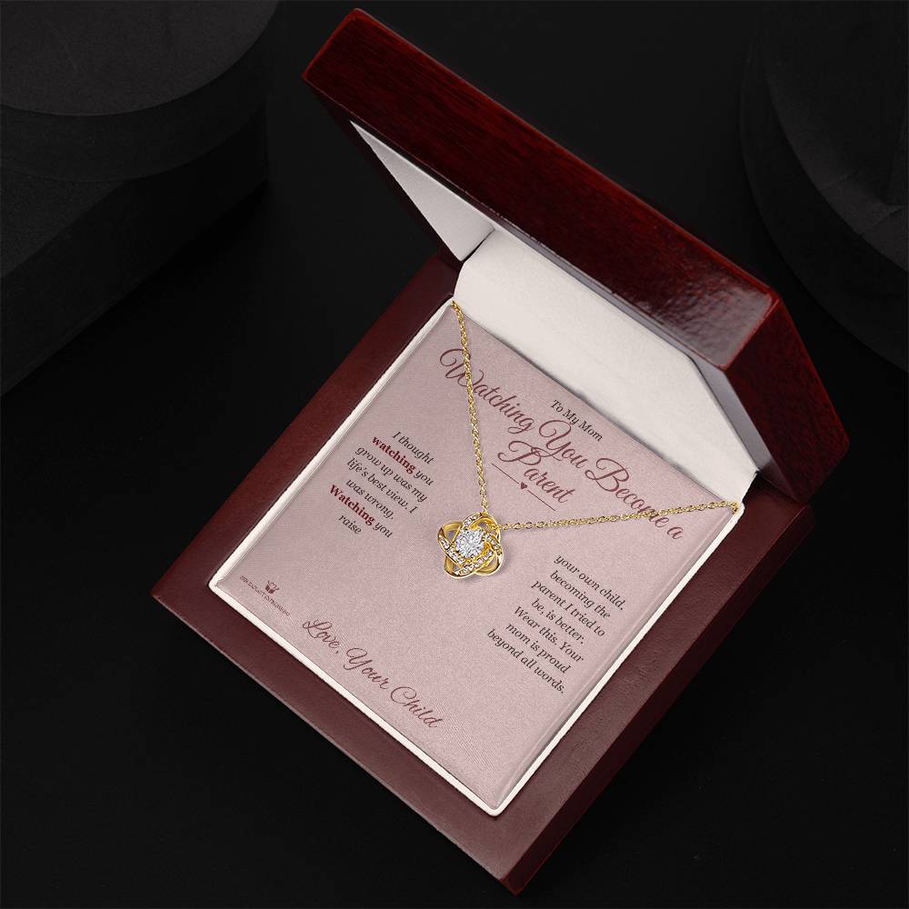 Love Knot Necklace - Watching You Become a Parent