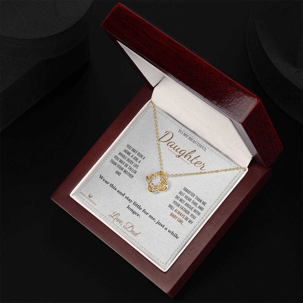 Always My Baby - Love Knot Necklace for Daughter