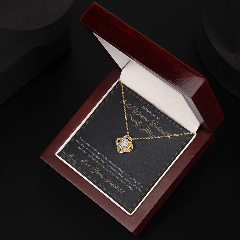 The Woman Behind the Small Things - Love Knot Necklace for Stepmom