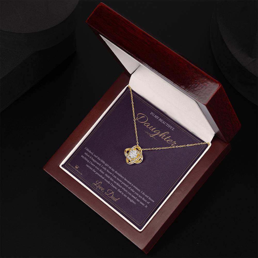 A Woman Now - Love Knot Necklace for Daughter