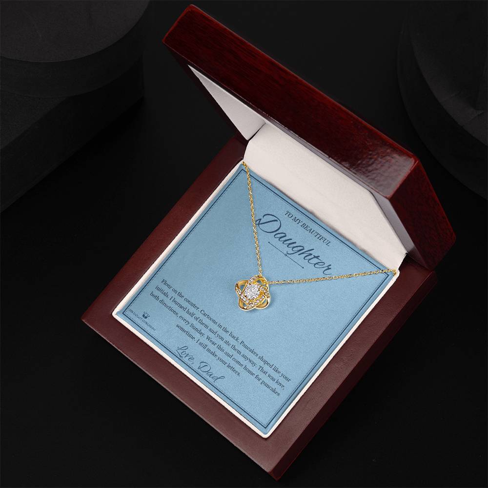 Sunday Pancakes - Love Knot Necklace for Daughter