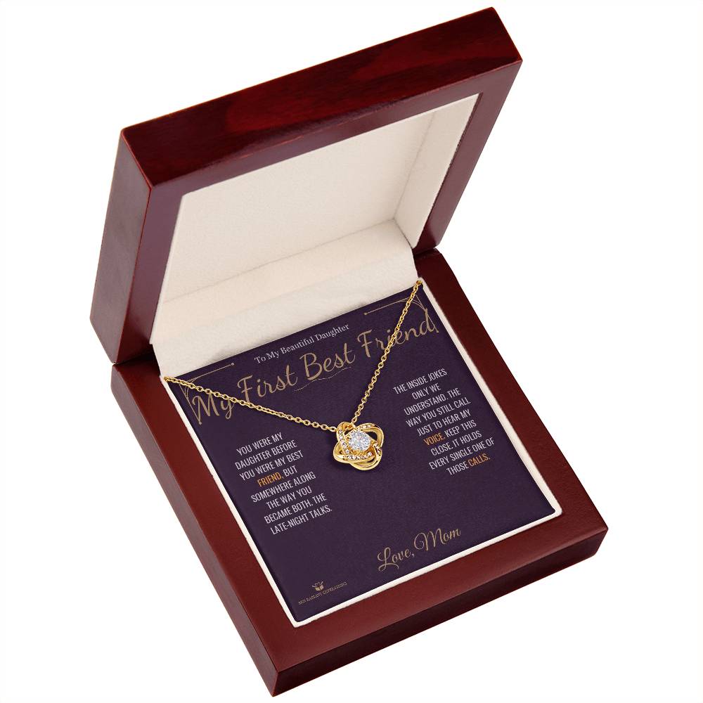 Best love knot necklace for daughter 2026