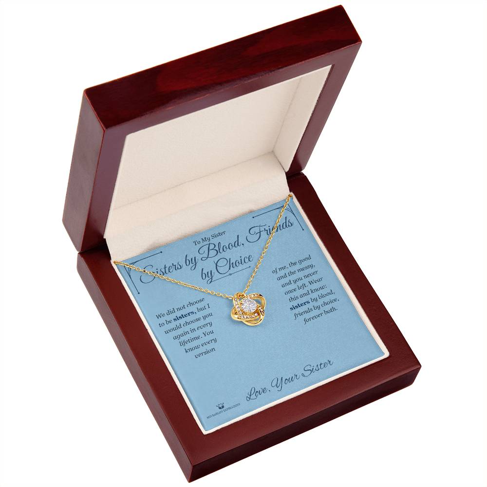 Best love knot necklace for sister 2026