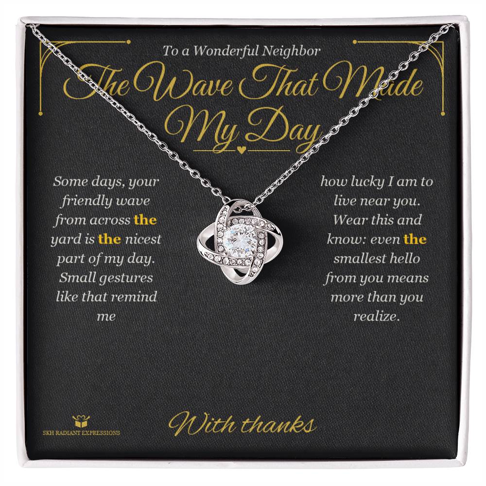 Sentimental neighbor gift, not generic
