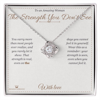 Personalized Love Knot Necklace for her
