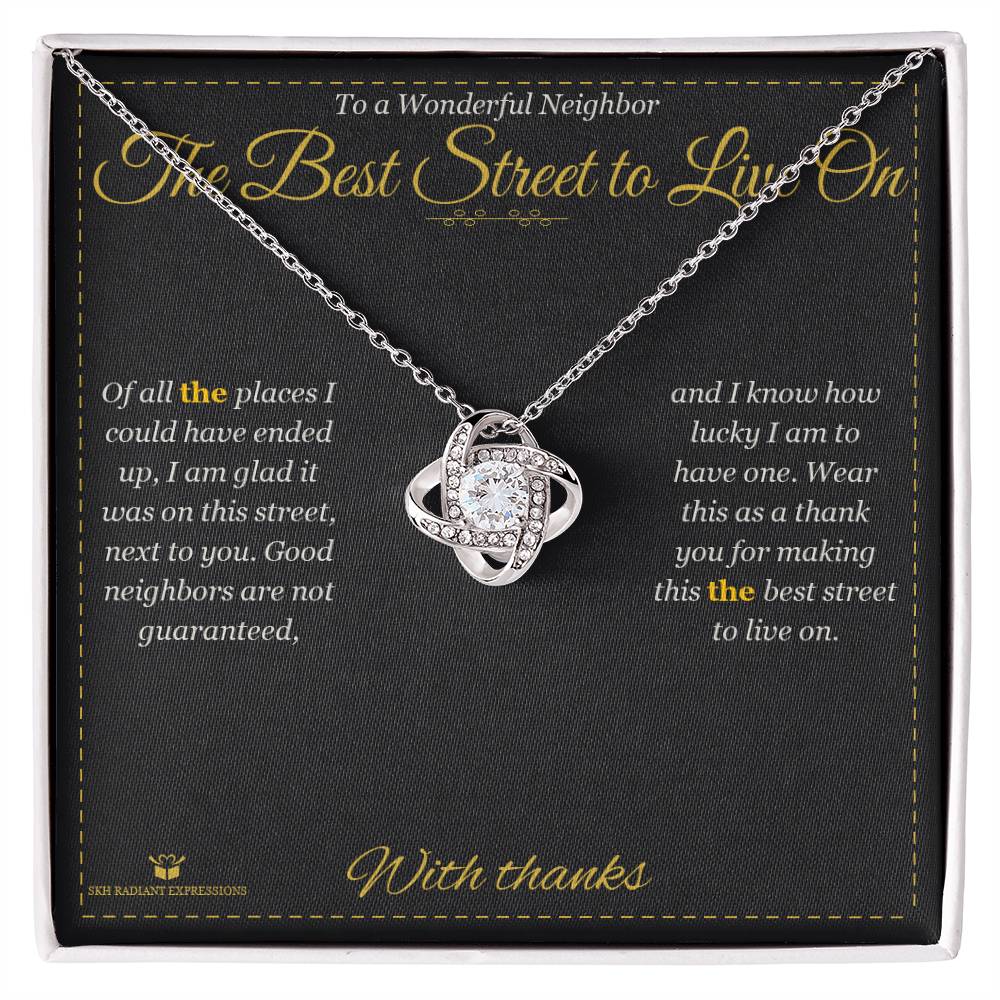 Sentimental neighbor gift, not generic