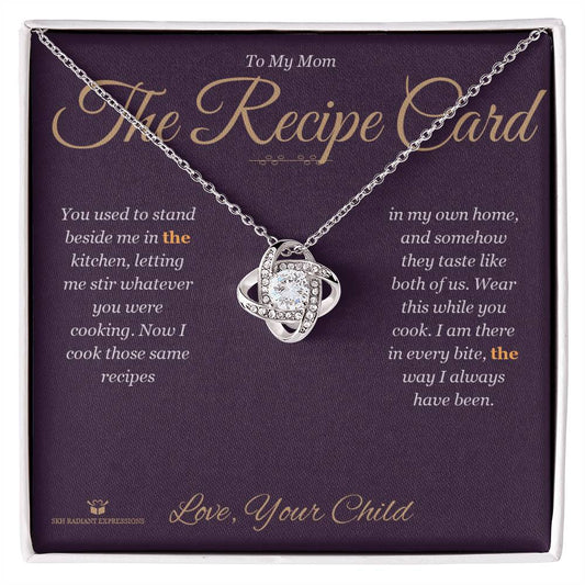 The Recipe Card - Love Knot Necklace for Mom
