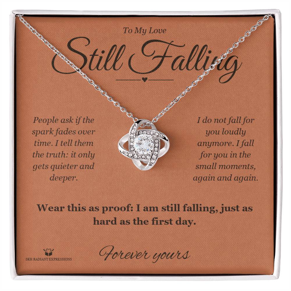 Personalized Love Knot Necklace for partner