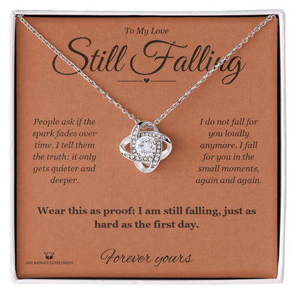 Personalized Love Knot Necklace for partner