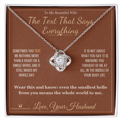Meaningful gift for wife - The Text That Says Everything