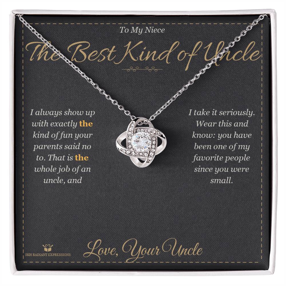 Personalized Love Knot Necklace for niece