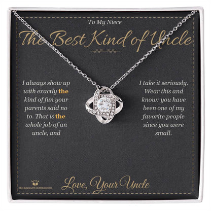 Personalized Love Knot Necklace for niece