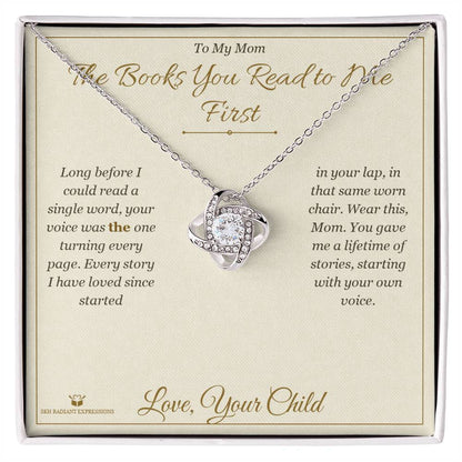 Personalized Love Knot Necklace for mom
