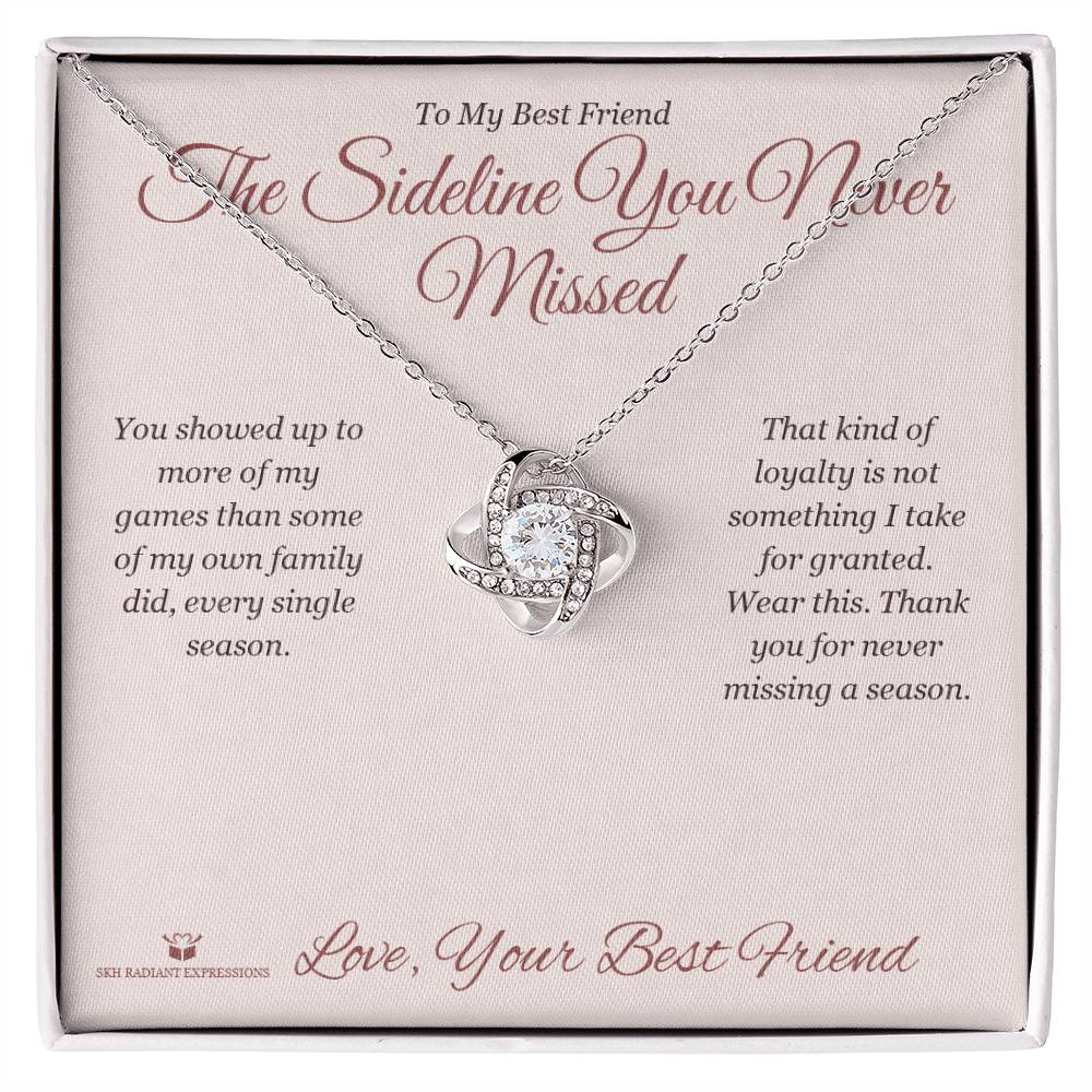 Personalized Love Knot Necklace for best friend