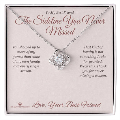 Personalized Love Knot Necklace for best friend