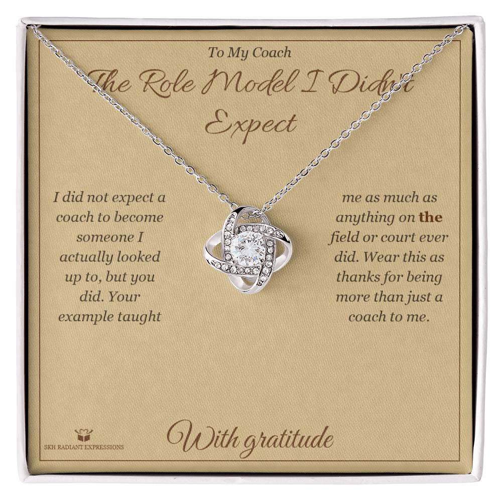 Personalized Love Knot Necklace for coach