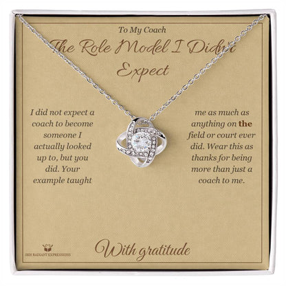 Personalized Love Knot Necklace for coach