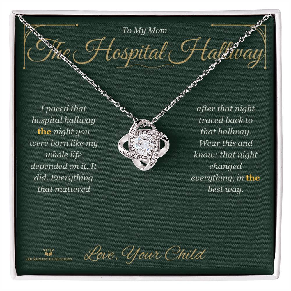 Personalized Love Knot Necklace for mom