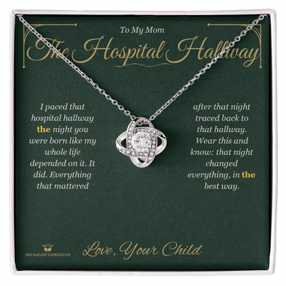 Personalized Love Knot Necklace for mom
