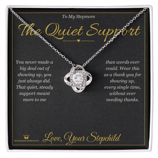The Quiet Support - Love Knot Necklace for Stepmom