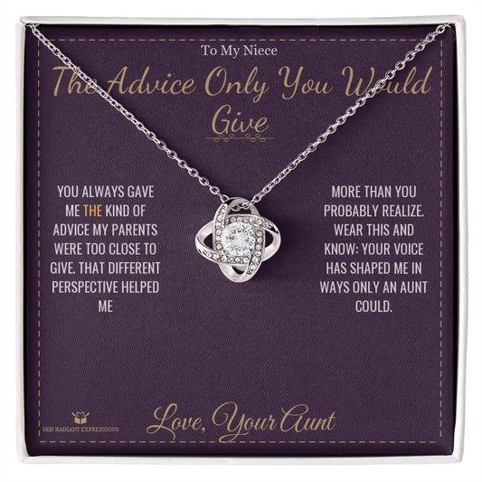 The Advice Only You Would Give - Love Knot Necklace for Niece