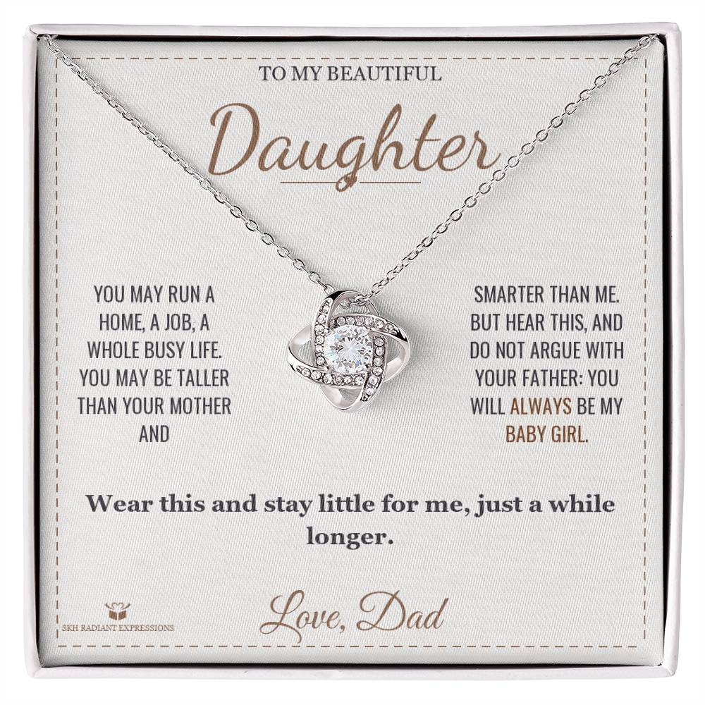 Always My Baby - Love Knot Necklace for Daughter