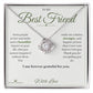 Some People Arrive - Love Knot Necklace for Best Friend