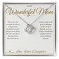 Endless Thanks - Love Knot Necklace for Mom