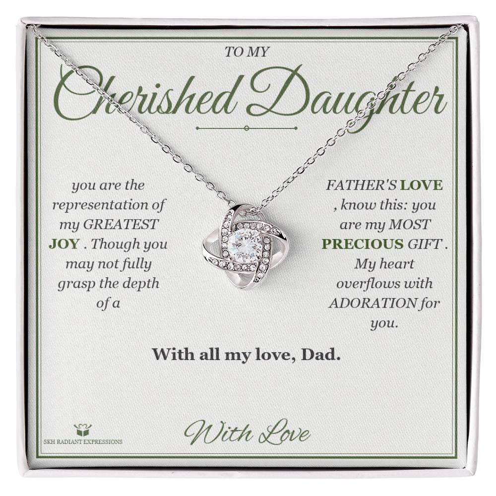 A Father's Adoration - Love Knot Necklace for Daughter