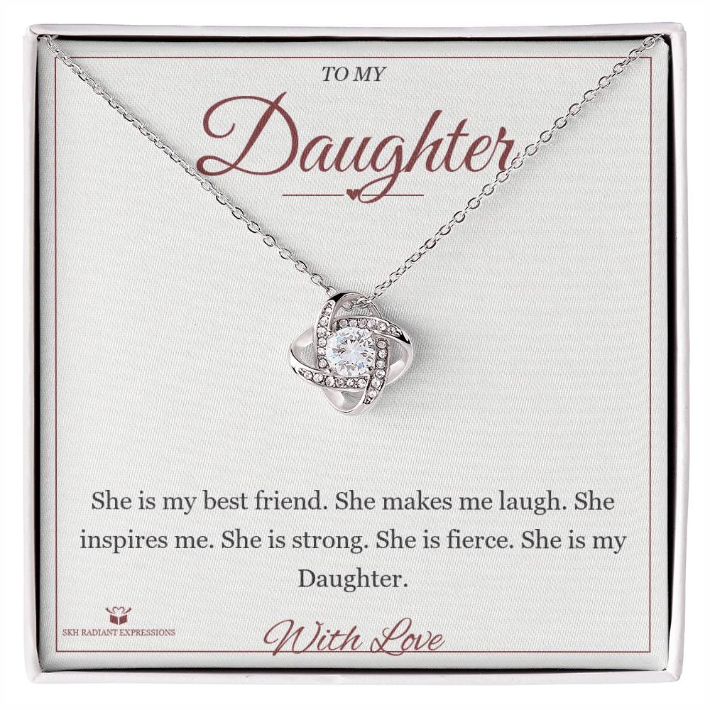 What does a Love Knot Necklace mean - gift for daughter