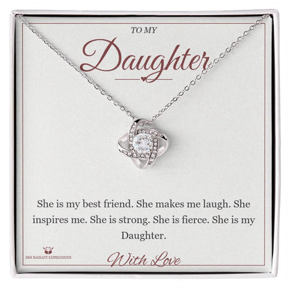 What does a Love Knot Necklace mean - gift for daughter