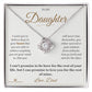 Dream Big - Love Knot Necklace for Daughter