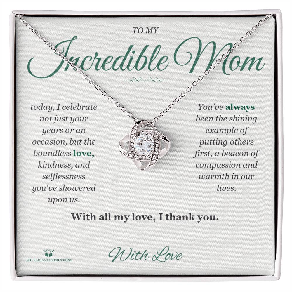 With Boundless Gratitude - Love Knot Necklace for Mom