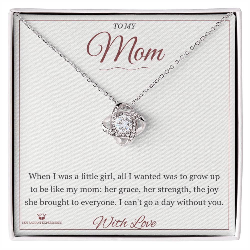 What does a Love Knot Necklace mean - gift for mom