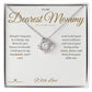 Love, Kisses, and Kicks - Love Knot Necklace for Mommy