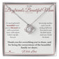 Cornerstone of Our Family - Love Knot Necklace for Boyfriend's Mom