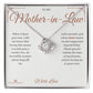 Gaining a Mother - Love Knot Necklace for Mother-in-Law