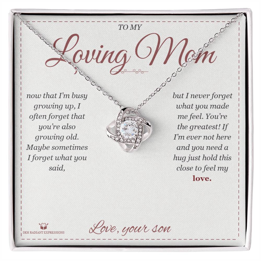 Meaningful gift for mom - From Son to Mother Cherished Memories,