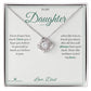 Proud to Be Your Father - Love Knot Necklace for Daughter