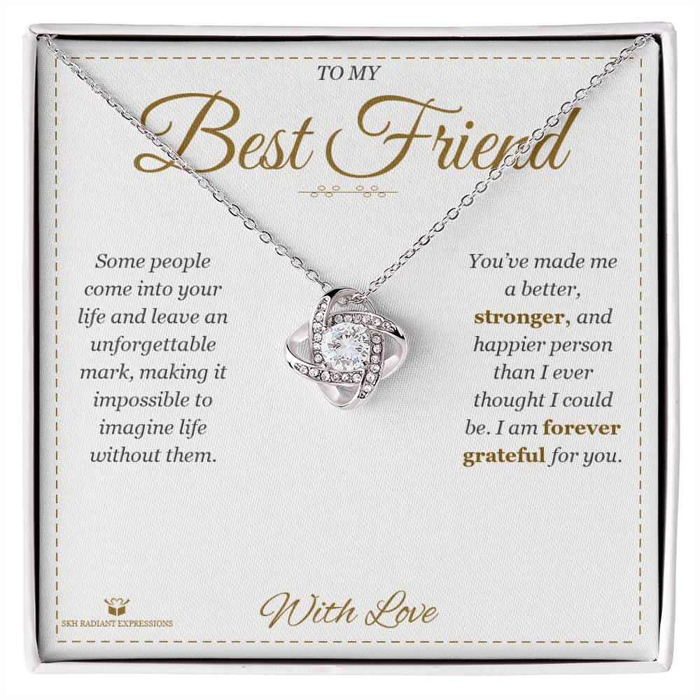 An Unforgettable Mark - Love Knot Necklace for Best Friend