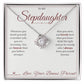 Braver Than You Believe - Love Knot Necklace for Stepdaughter