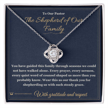 Personalized Love Knot Necklace for pastor